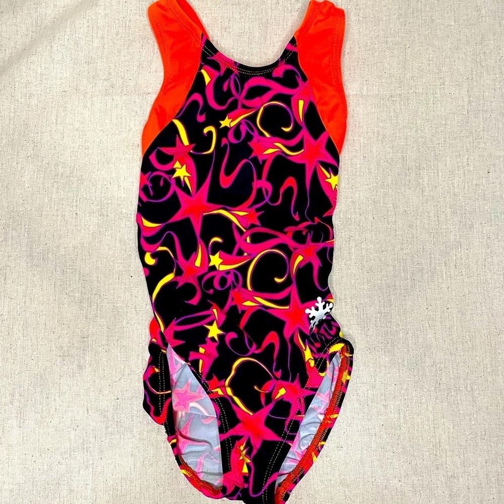 𝅺snowflake Designs Gymnastics Leotard EXCELLENT Condition size Small